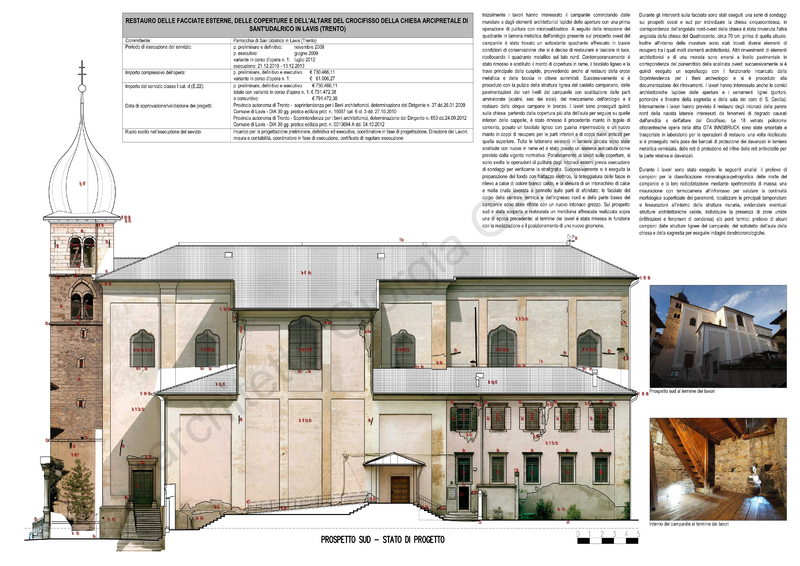 Scheda dei lavori - Progetto I