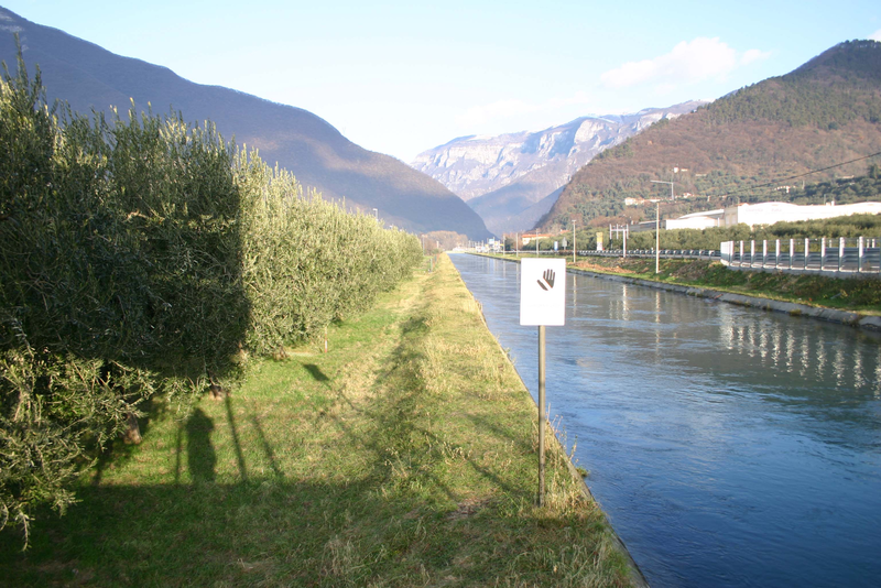 Valsugana, in comune di Pove, tratto di sedime della futura ciclopista