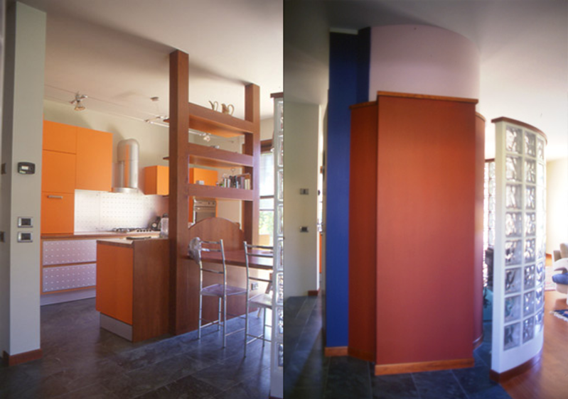 Area cucina e servizio igienico-lampada / Kitchen area and toilet facilities – lamp